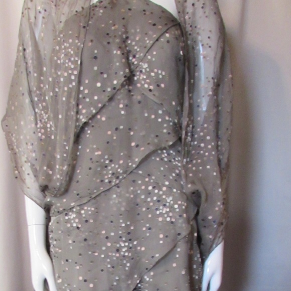 Silk Evening Gown in Chiffon Cameron Blake - Picture 2 of 7